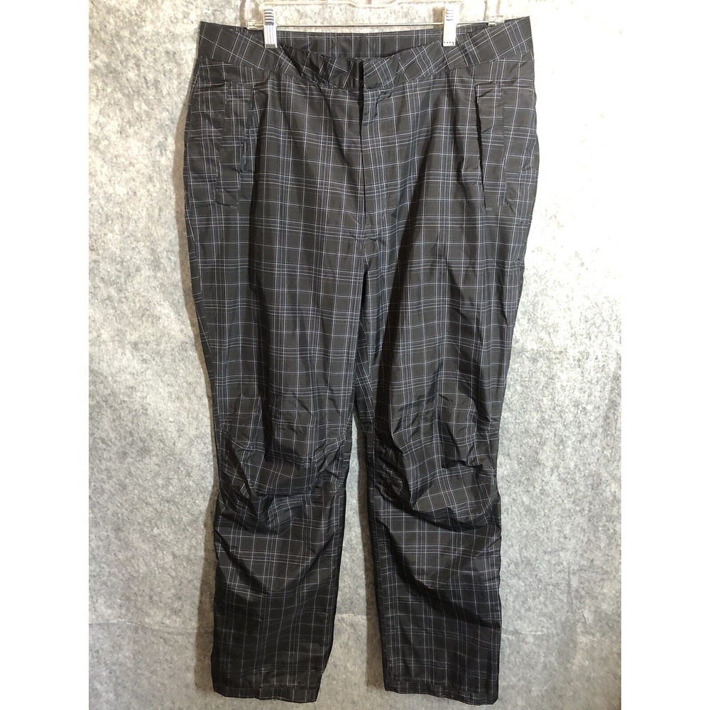 Sunice Pants Men Large Black Plaid Typhoon Golf Weatherproof Performance Sports